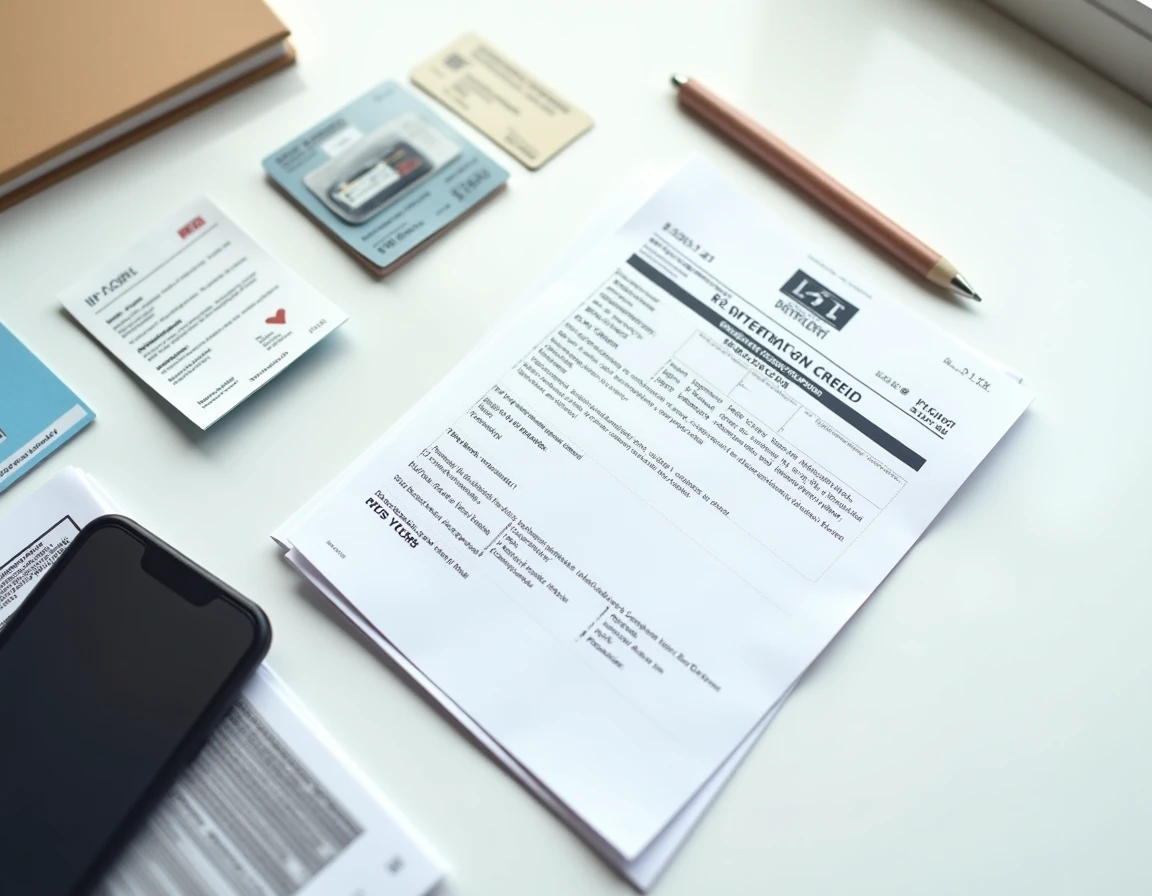 Documents nécessaires pour une demande de carte grise incluant certificat d'immatriculation, pièce d'identité et smartphone